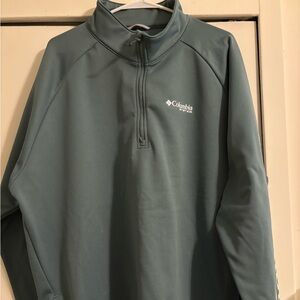 Columbia PFG Omni-Shield half-zip fleece.